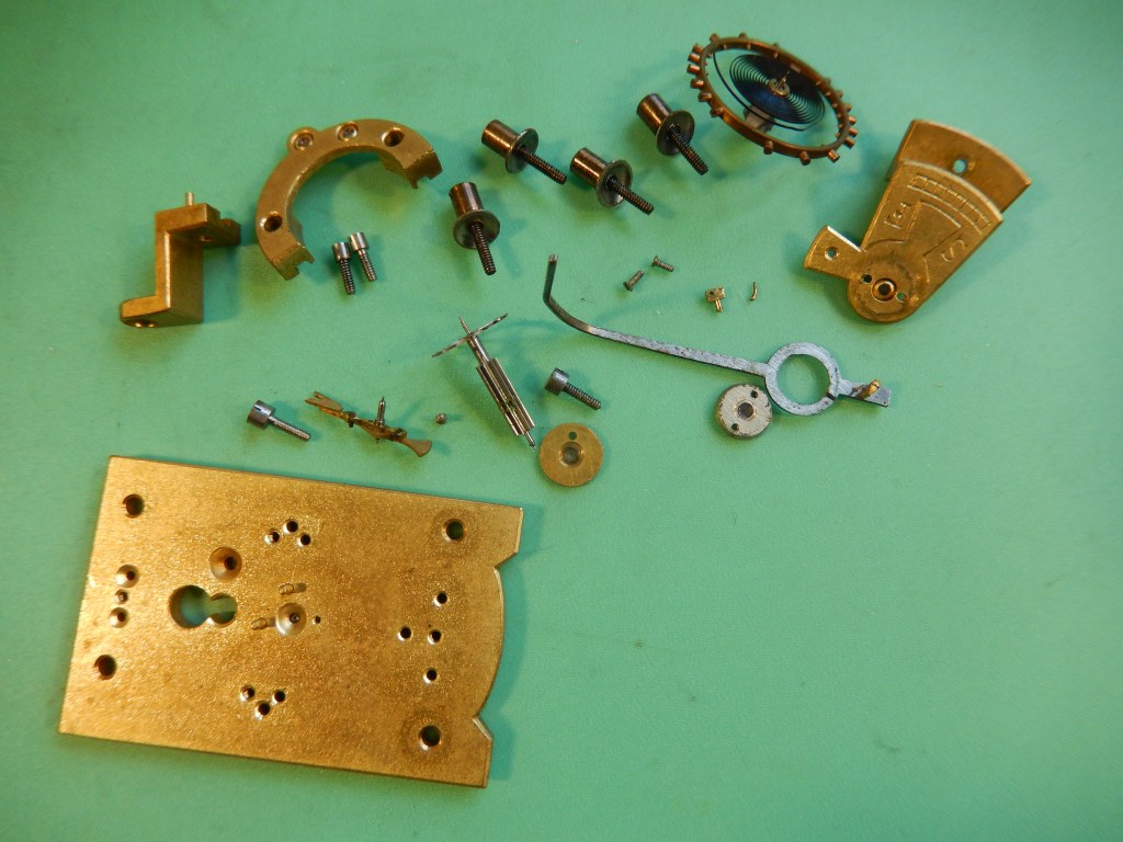 The parts of a platform escapement